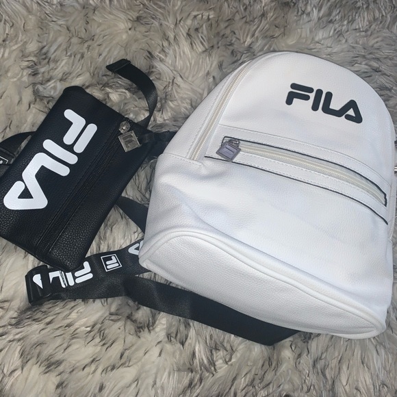 Fila White and Black Women's Backpack - Picture 3 of 5